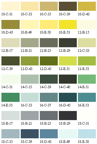 Select Floor Paint Colours to BS4800 Standard